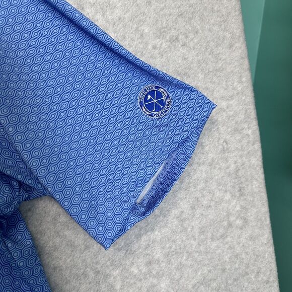 Turtleson Men's XXL Performance Polo Golf Athletic Shirt Blue Tortoise Shell‎ - Picture 2 of 14